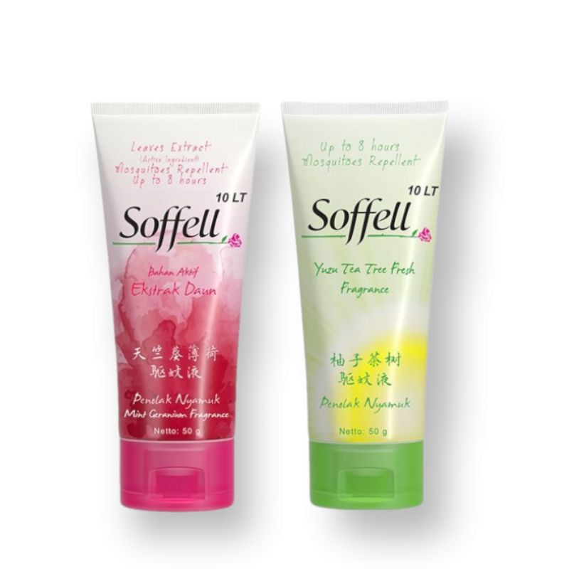 Soffell Alamia Tube 50gr Mint Geranium , Yuzu Tes Tree Fresh