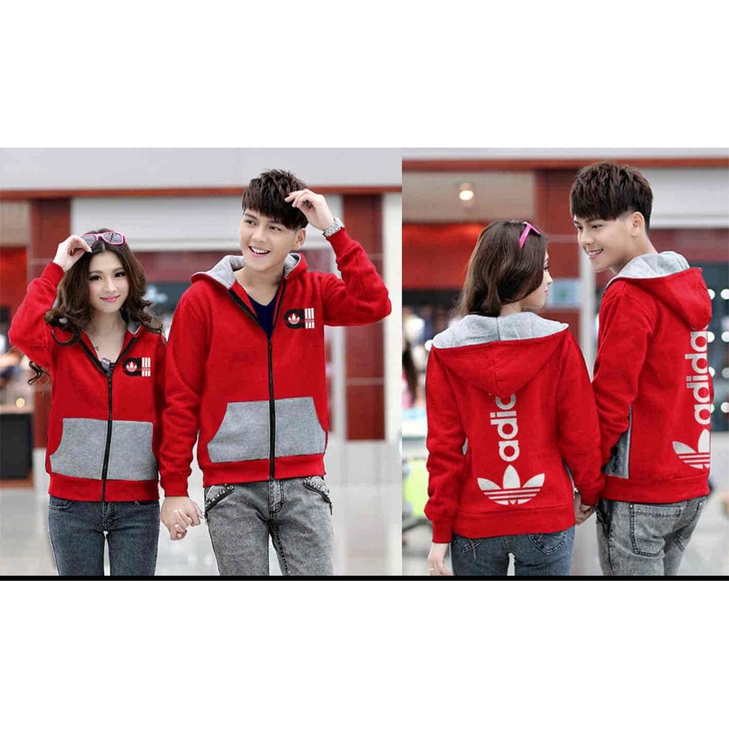 BAJUKITA INDO Couple Jaket Adidas 06 Merah LO couple jaket adidas babyterry merah