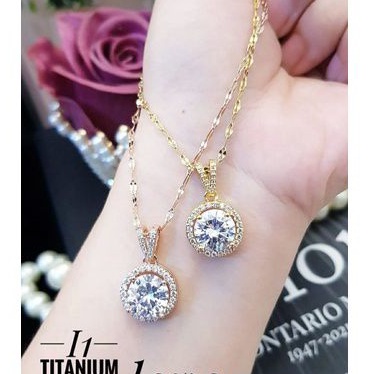 Kalung titanium bulat ULF758