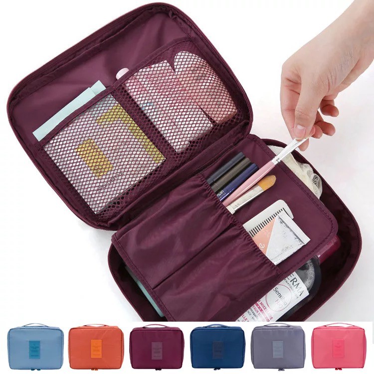INDOMINI W053 Tas Kosmetik Bag Makeup HP Monopoly Import Murah Mini Organizer Make Up Wanita Korea