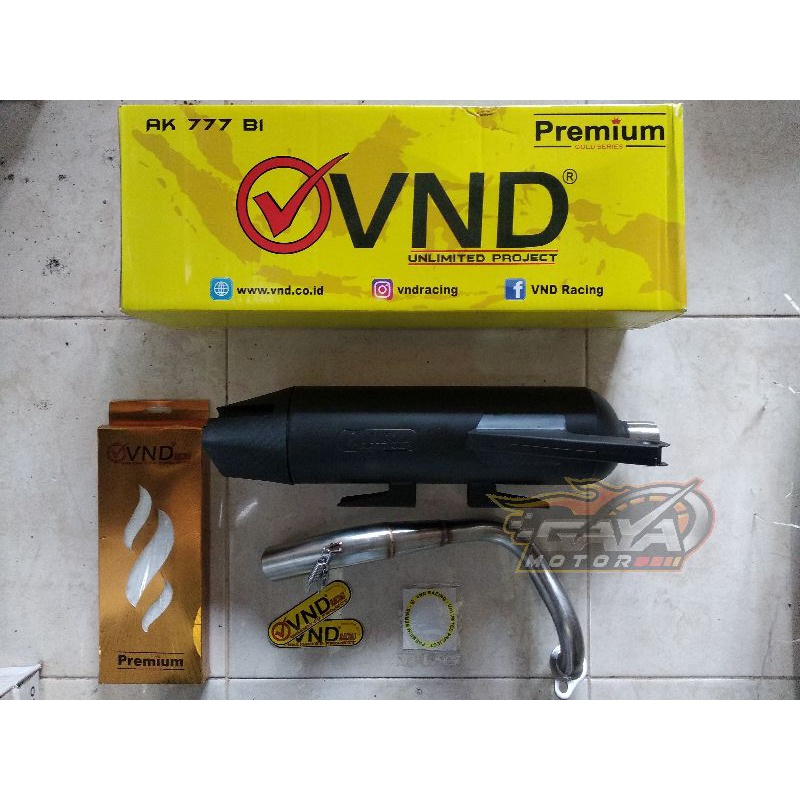 KNALPOT TSUKIGI VND NEW AK 777 B1 FAZZIO / BEAT FI / BEAT / SPACY / SCOOPY /SCOOPY FI LEHER ATAS STD