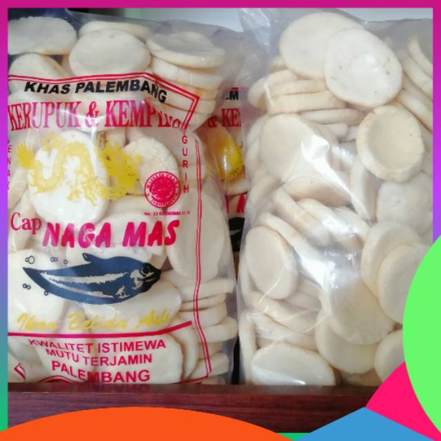 

Kemplang Khas Palembang 500 Gram Ikan Tenggiri Kualitas No.01 Naga Mas Palembang