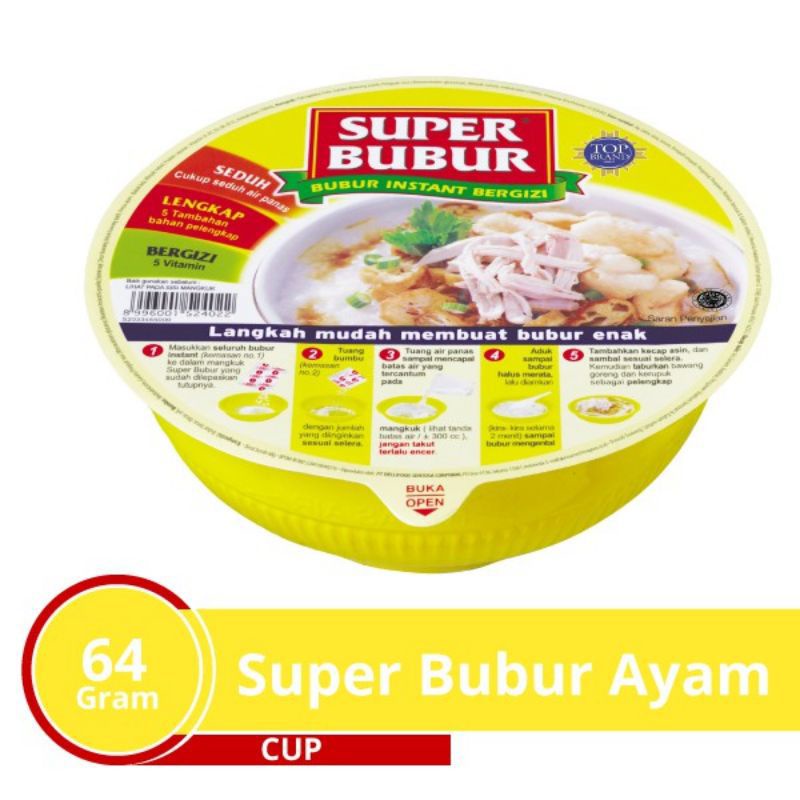 

Promo] Super Bubur Ayam Cup @64 gr.[Anda Belanja Anda Beramal]