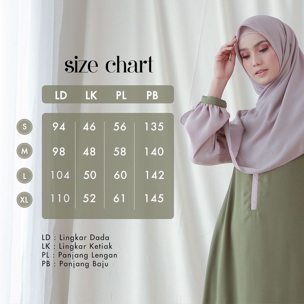 Kimmy Dress by GIETS | Gamis two tone simple Premium