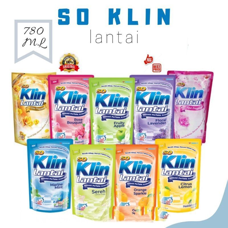 so klin lantai 780 ml