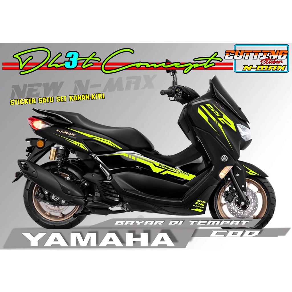 CUTTING STICKER NMAX NEW/NMAX BARU STRIPING NEW NMAX LIST BODY STICKER MOTOR KEREN