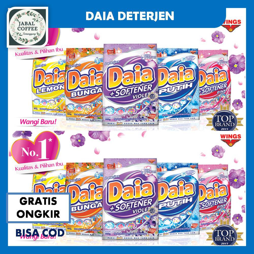 Daia Powder Detergent / Daia Detergent Renteng 26 Gr / Daia Deterjen / Sabun Cuci All Varian J31