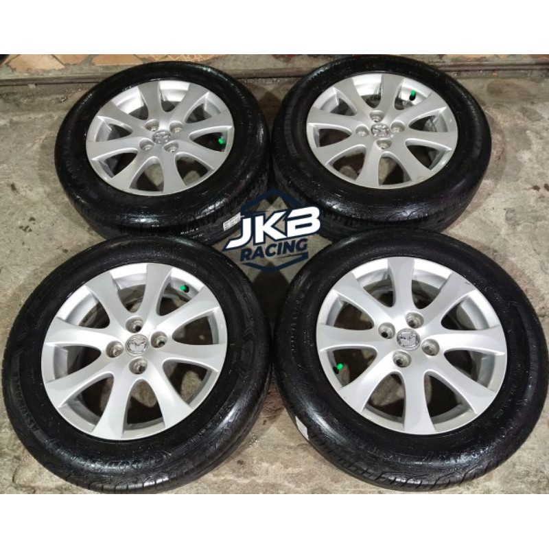Velg mobil bekas MAZDA Ring 15 Ban GOOD YEAR 185 65 R15 SIRION BRIO JAZZ AYLA AGYA DLL