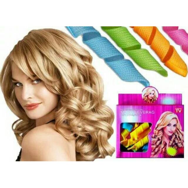 Magic Laverag isi 18 pc - Alat Keriting Rambut - Kriting Ikal Leverag Culy Hair Styling Pengikal