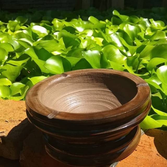 Asbak kayu mahoni/asbak kayu ukir 16cm