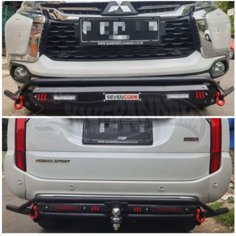 Paket Tanduk Depan Towing Belakang Mobil All New Pajero Sport