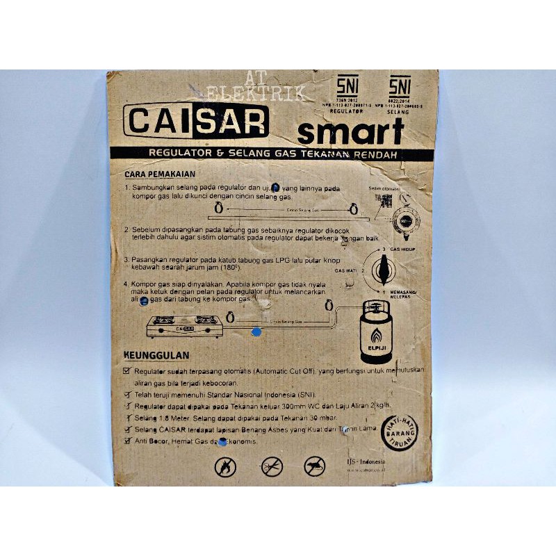 Selang Paket CAISAR / Regulator + Selang Gas CAISAR 1,8 Meter