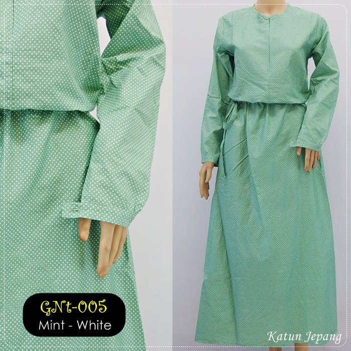 Gamis Katun Jepang pro busui kode GNt