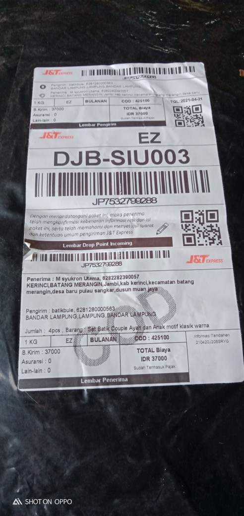 Set Batik Couple Ayah Dan Anak Motif Klasik Warna Kuning