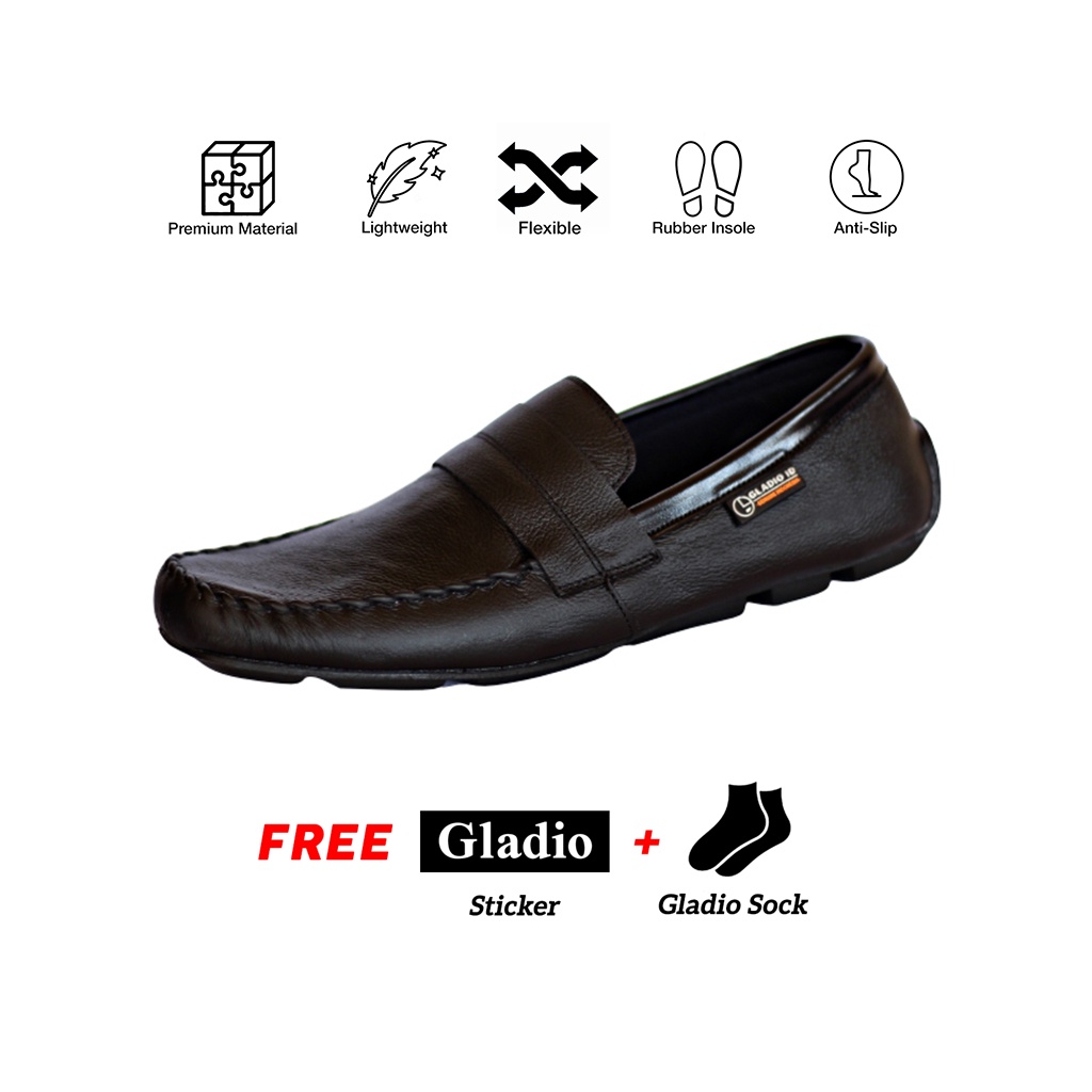TERLARIS Sepatu Pria Gladio Slip On Kulit _ GLADIO RK