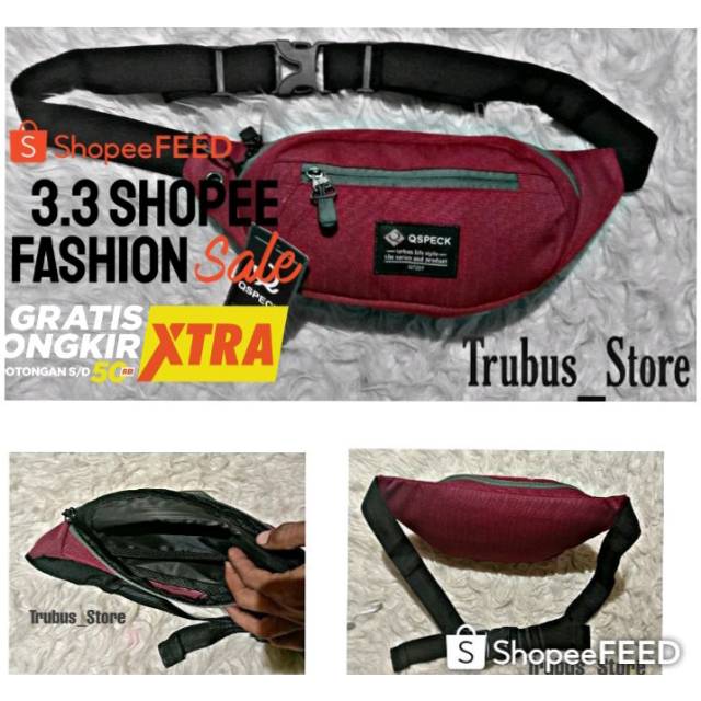 Waistbag pria_waistbag Qspeck tas pria waitsbag