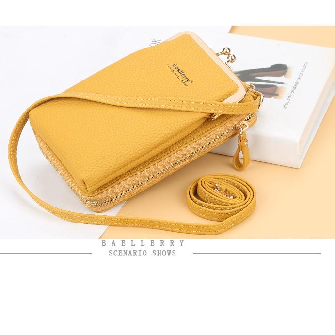BL085 - LUXURY DOMPET PANJANG HP BAELLERRY TAS SELEMPANG KULIT HANDPHONE BAELLERY WANITA IMPORT
