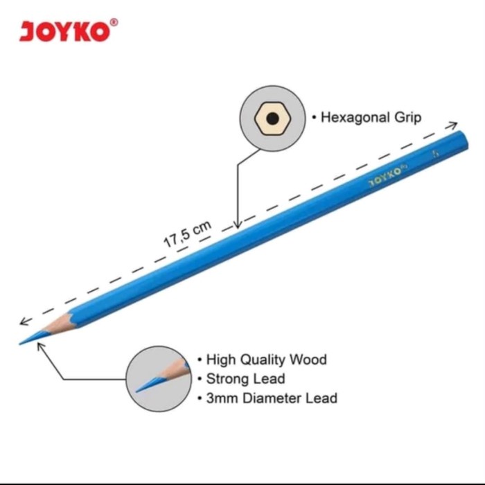 

Promo Pinsil Warna Joyko 24 Warna Panjang / Colour Pincil Bergaransi