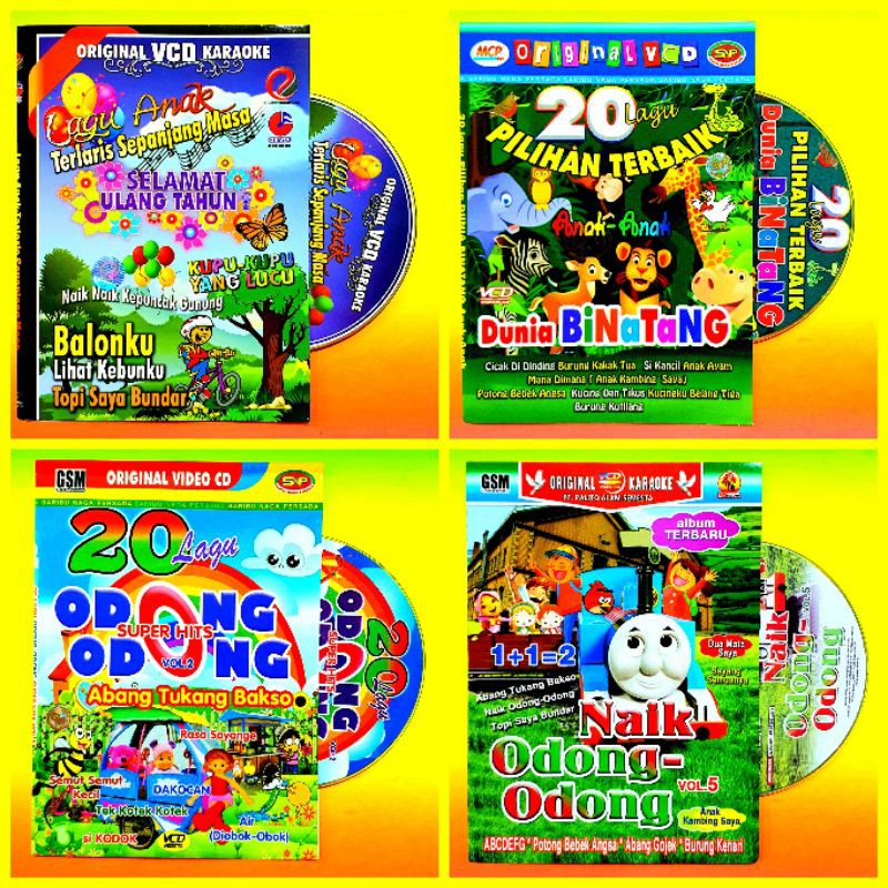 KASET ORIGINAL KARAOKE KOLEKSI LAGU ANAK TERPOPULER - SELAMAT ULANG TAHUN - DUNIA BINATANG - ODONG