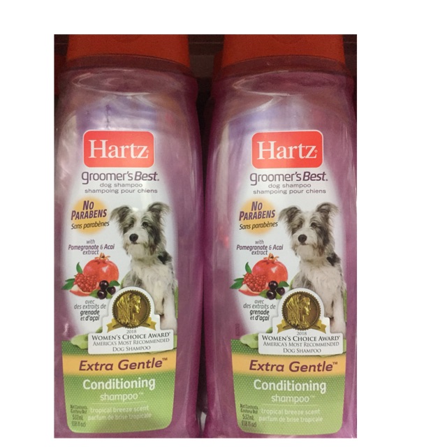 Hartz Conditioner Shampoo Groomer Hartz Tropical Breeeze Pink/shampo anjing