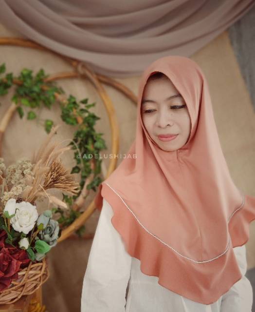 Jilbab Instan Terracota / Hijab Instant Premium Terracota / Krudung Instan Terracota