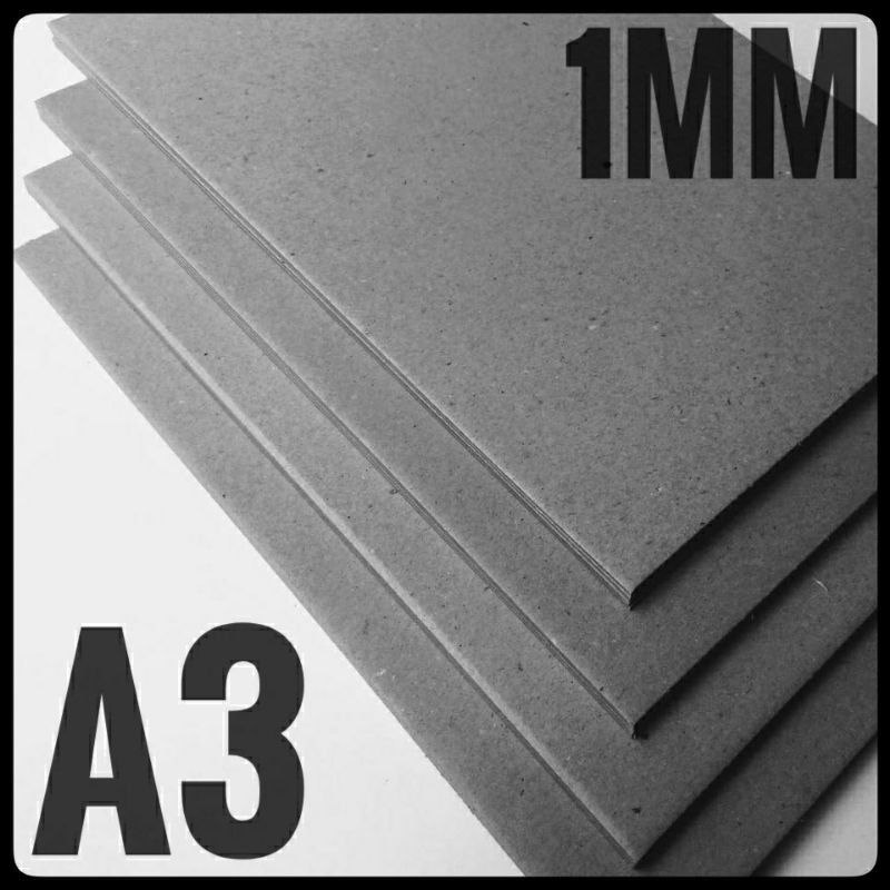 

KARTON BOARD NO 50 / 1MM UK A3 / 29,7 CM x 42 CM ( ISI 10 LEMBAR )