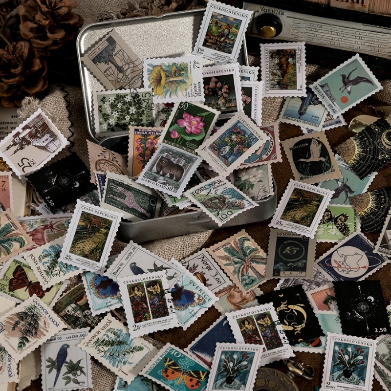 

STIKER PERANGKO POSTAGE STAMPS VINTAGE