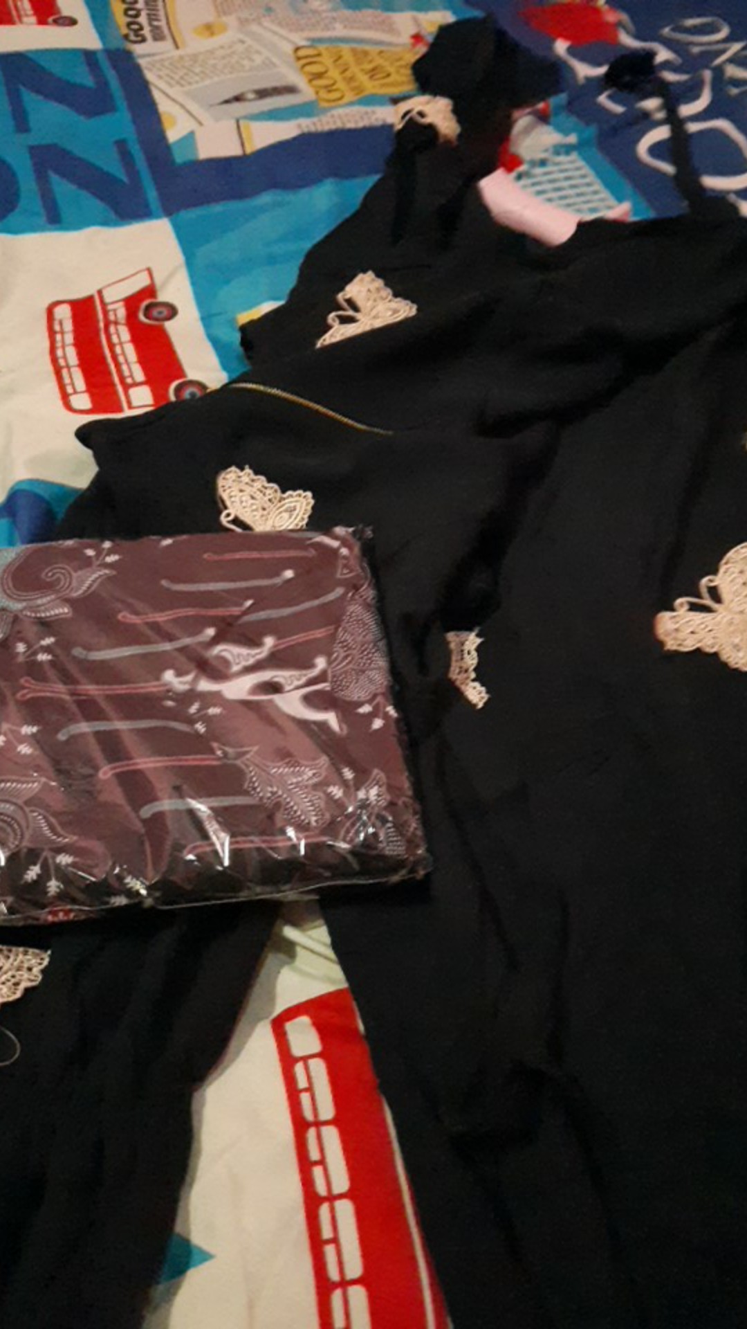 Gamis Batik Manggar,daun,kipas,kupu,naga,mawar,kamboja,gunungan,cempoko