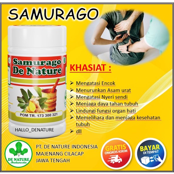 SAMURAGO DE NATURE OBAT ASAM URAT HERBAL