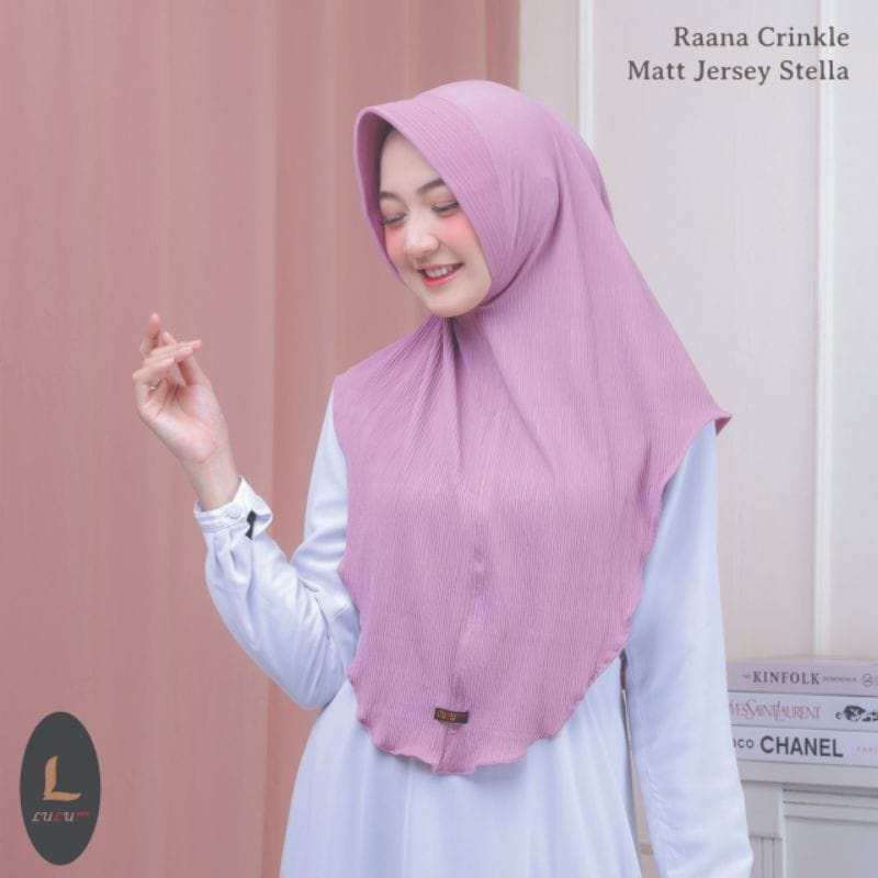 Terbaru Hijab Instan Raana Crinkle Lidi Ori Lulu