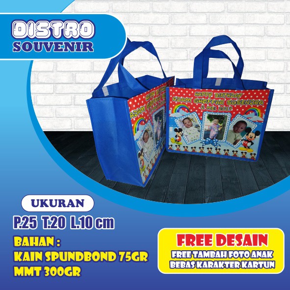 

Tas ultah karakter Mickey mouse / tas ultah murah / tas ulang tahun anak / goodiebag
