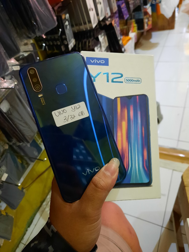 VIVO Y12 3/64GB SECOND LIKE NEW MURAH | Shopee Indonesia