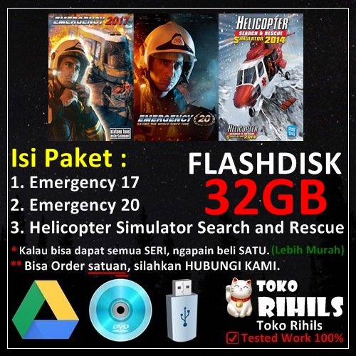 Emergency Paket Isi 3 Game PC Laptop