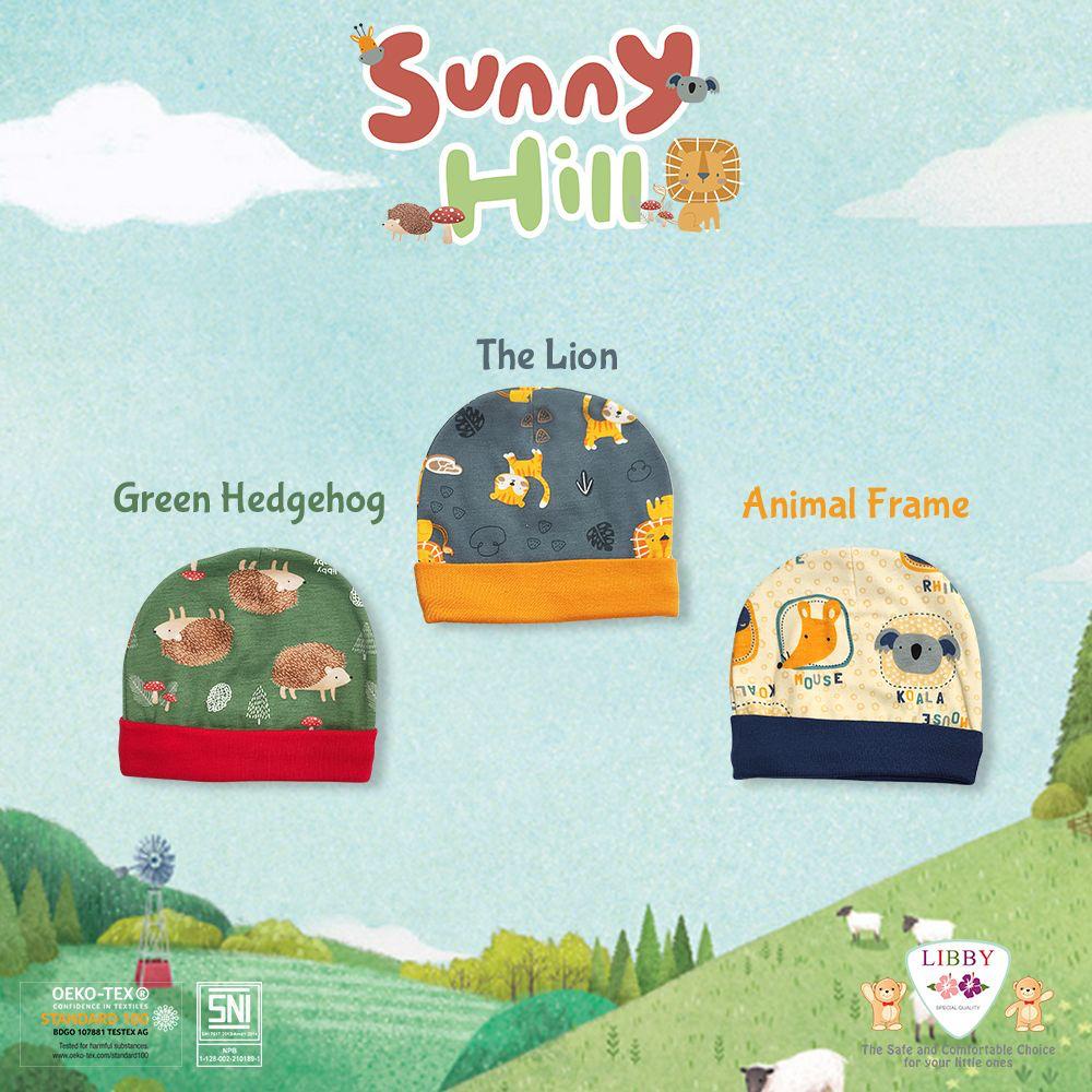 Libby Topi Bulat / Rocco Series / The Terrase Story / Libby Topi Bayi Hello Sunshine- libby motif /Topi bayi murah Tree House