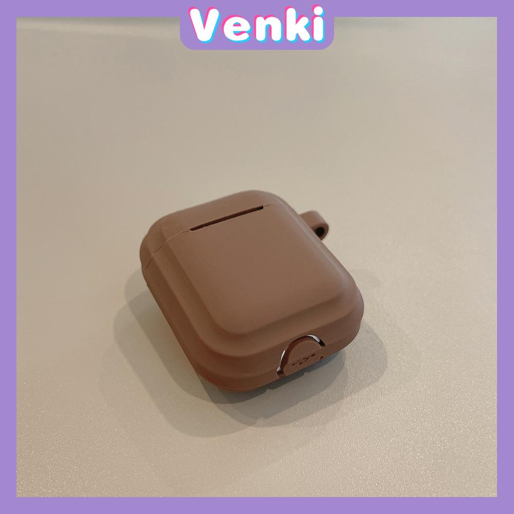 Airpods Pro Case Headphone Case Skin Feel Silicone Soft Case Shockproof Waterproof Full Coverage Brown Coffee Milk Tea Simple Style For Airpods1 Airpods2 Airpods3 Airpods Pro