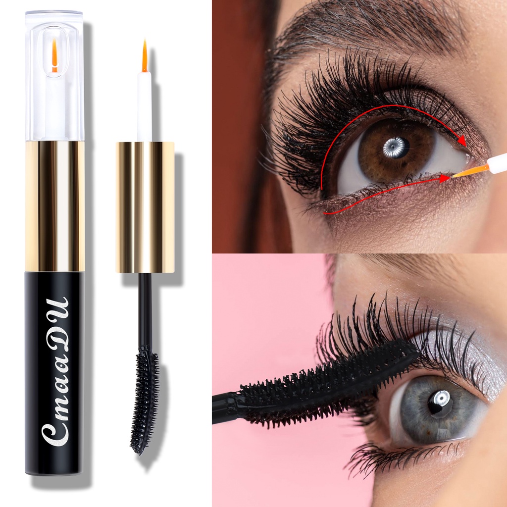 CMAADU MASCARA &amp; LASH ENHANCING SERUM 2IN1 Maskara Waterproof