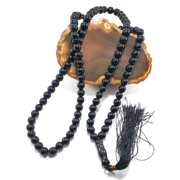 TASBIH NATURAL BATU BLACK ONYX ASLI