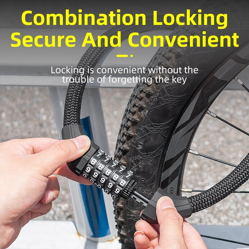 Rockbros Gembok Sepeda Bicycle Lock Kode Angka Password 5 Digit - 3242PACKAGE CONTENTS