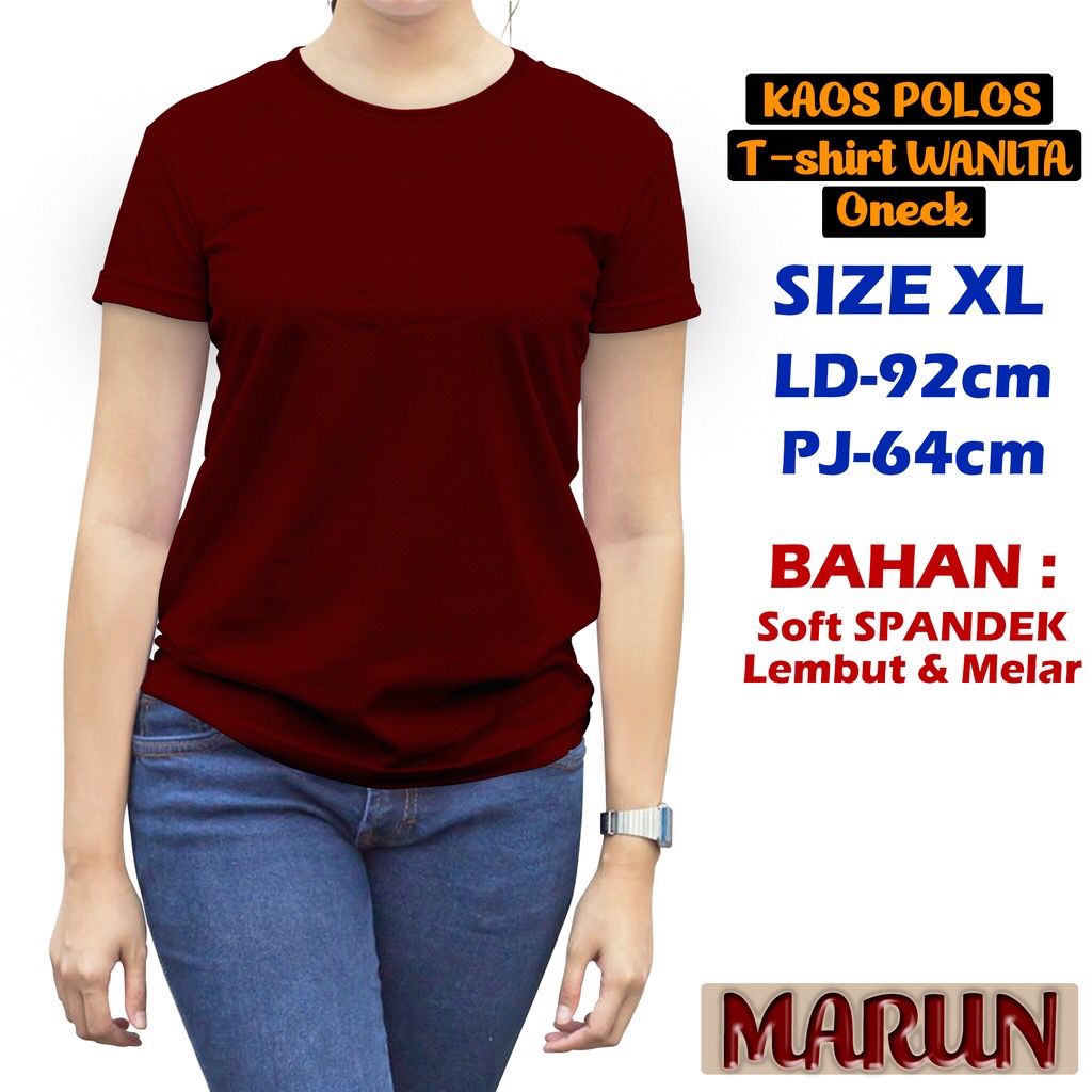 JESETA KAOS POLOS WANITA MURAH ATASAN WANITA POLOS