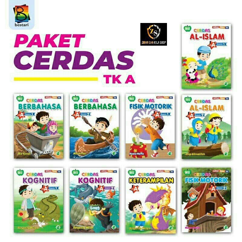 buku pelajaran TK-paket TK A isi 9 buku