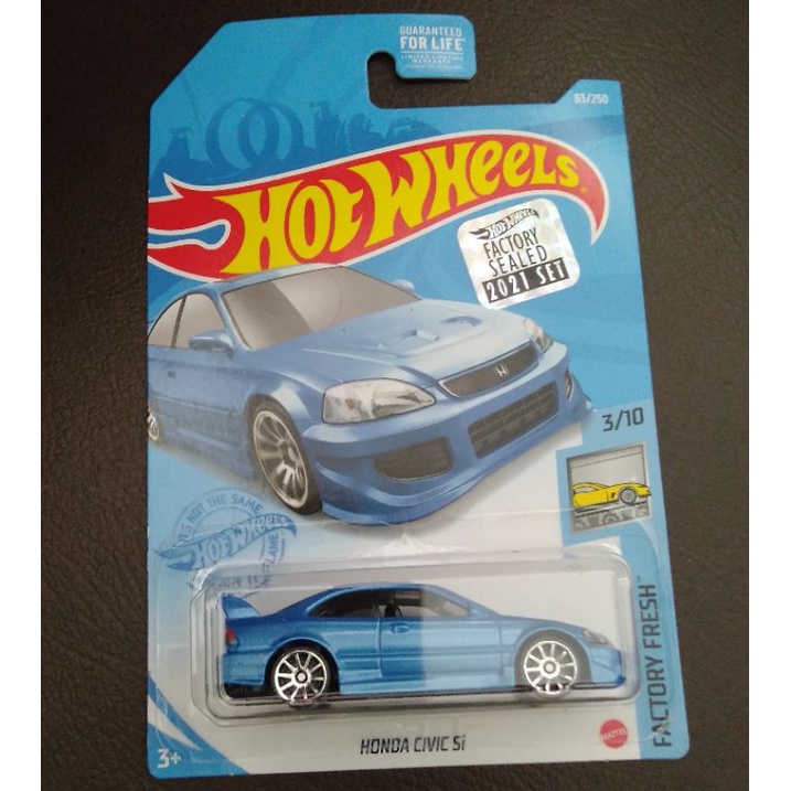 hotwheels hot wheels honda civic si biru blue factory sealed 2021 rare hot item