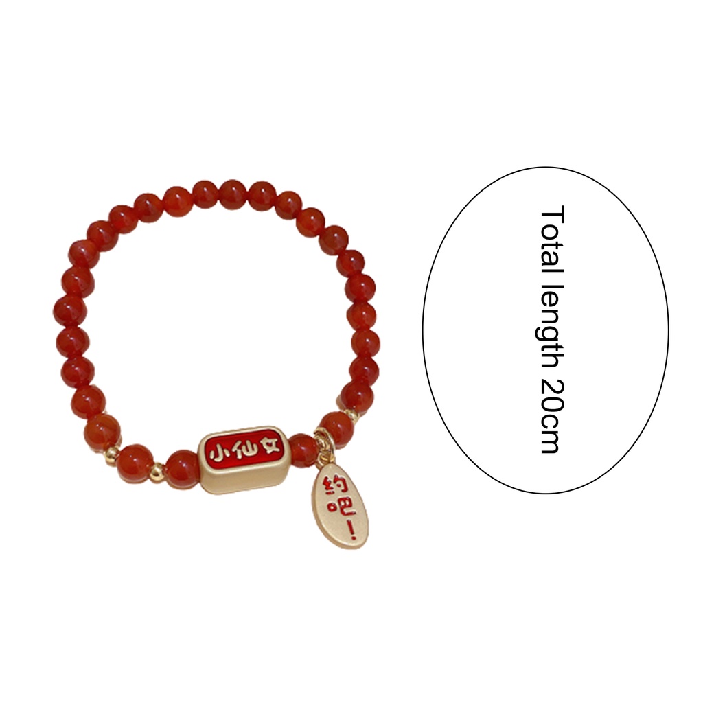 Hu Hu Hu Hu Hu Alat Bantu Pasang Kacamata♡ Gelang Tali Kepang Adjustable Dengan Charm Zodiak Cina Bahan Alloy Untuk Festival Musim Semi