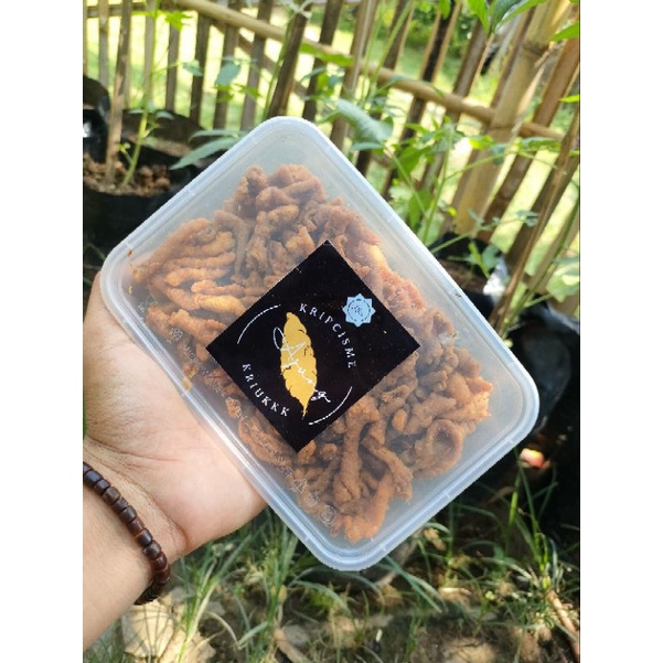 

usus Krispi tepak pedas daun jeruk