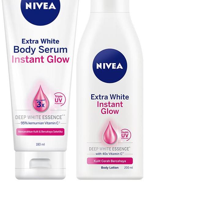 ➪ NIVEA Body Care Body Lotion + Body Serum Extra White Instant Glow ✱