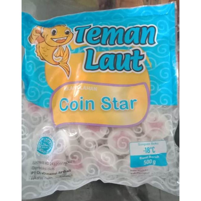 

TEMAN LAUT FISH COIN STAR 500 GR / BASO IKAN BENTUK KOIN BINTANG