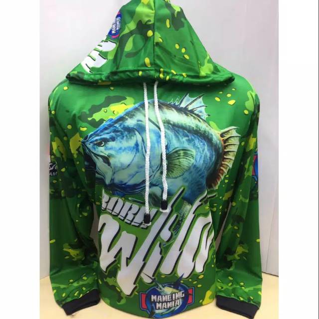 Kaos Jersy Mancing Mania Hijau Mantap