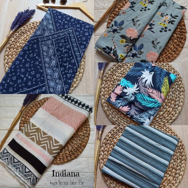  KAIN  RAYON MOTIF harga  0 5meter Shopee Indonesia