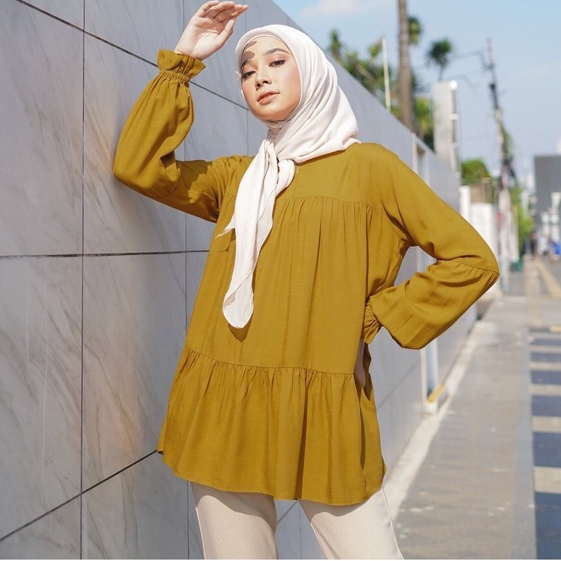 NALA BLOUSE - PAKAIAN WANITA - KATUN RAYON - BLOUSE POLOS - BISA COD