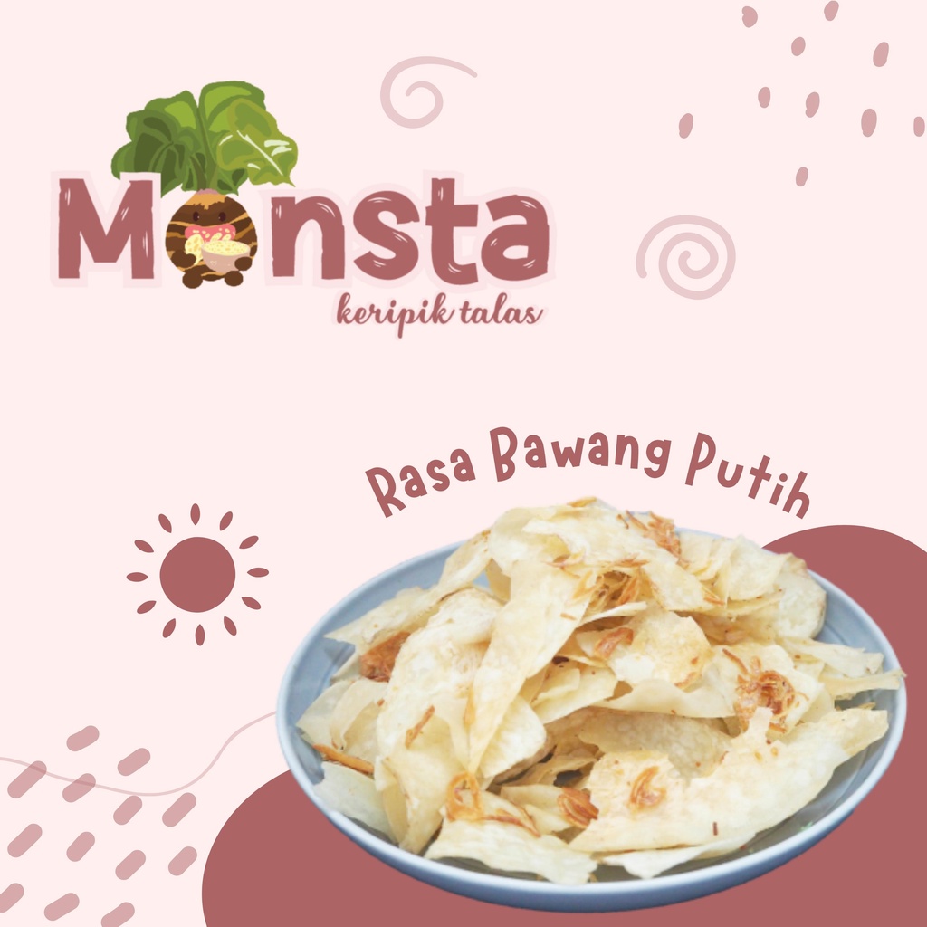 

MONSTA Keripik Talas Rasa Bawang 85gr