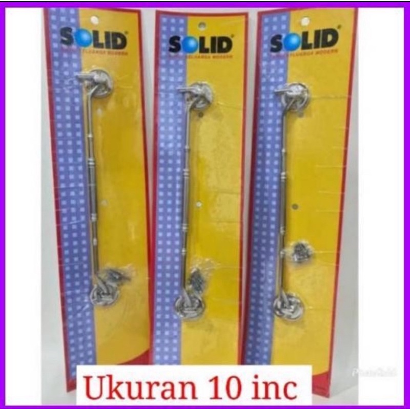 PROMO HAK ANGIN JENDELA 10 INCHI SOLID hak angin solid 10 inc/ TUNJANGAN JENDELA SOLID 10 INC/ 25 CM HA 10 inc solid/ penahan jendela solid/ kunci jendela solid